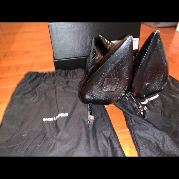 OPYUM BOOTS IN PATENT LEATHER WITH SILVER HEEL - Picture 7 of 8